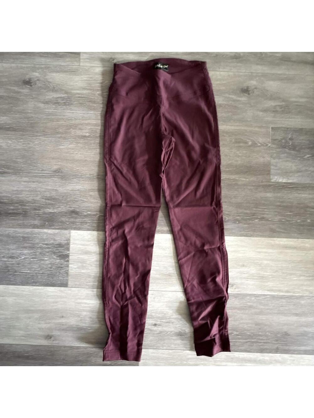 burgundy leggings